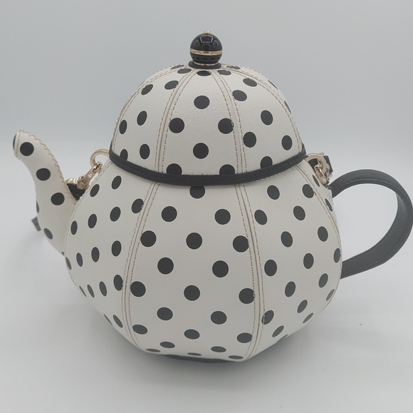 Kate spade Teapot Tea Party Polka Dots Kettle, Alice In Wonderland - Picture 4 of 6